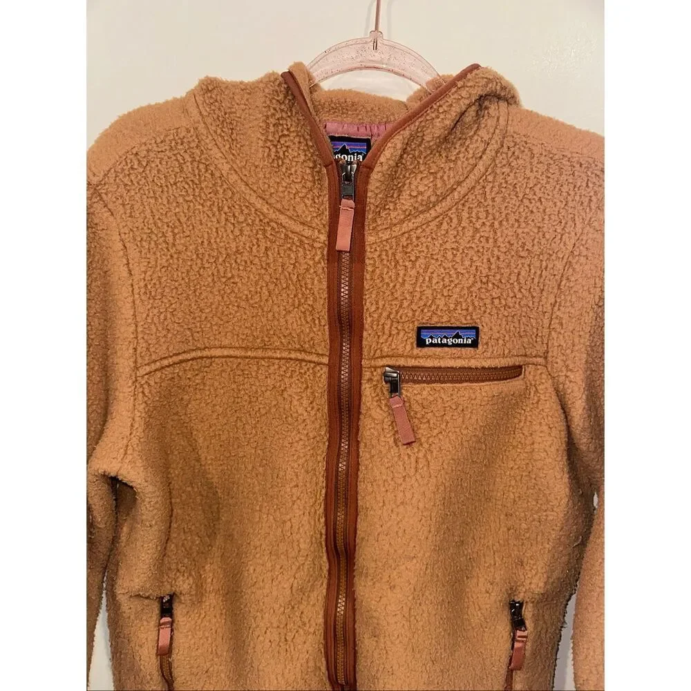 Patagonia Women's Retro Pile Hoody M Tan - Picture 2 of 5